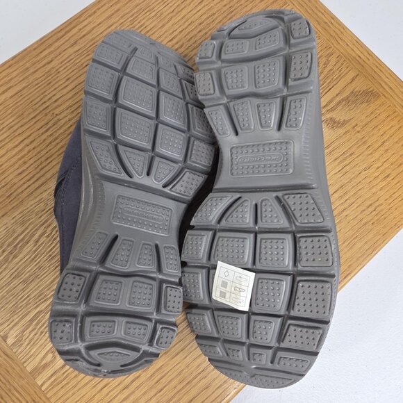 Skechers Clog Shoes Womens Size 6 Suede Faux Fur Slip On Slippers Memory Foam - Picture 9 of 9